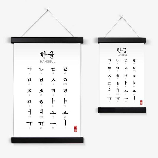 Poster Hangeul ~ Alphabet coréen