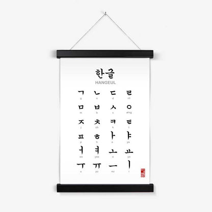 Poster Hangeul ~ Alphabet coréen